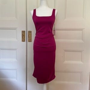 Sincerely Jules Fuchsia Midi Dress